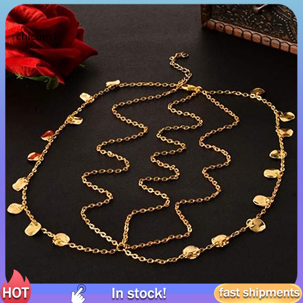 Chuỗi Dây Đeo Đầu Nhiều Lớp Bằng Hợp Kim Cho Nữ