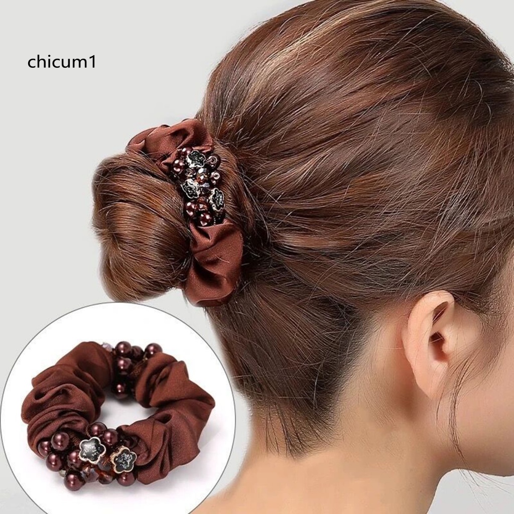 Dây Buộc Tóc CC Siêu Mềm Co Giãn Chống Trượt Sang Trọng Dành Cho Nữ