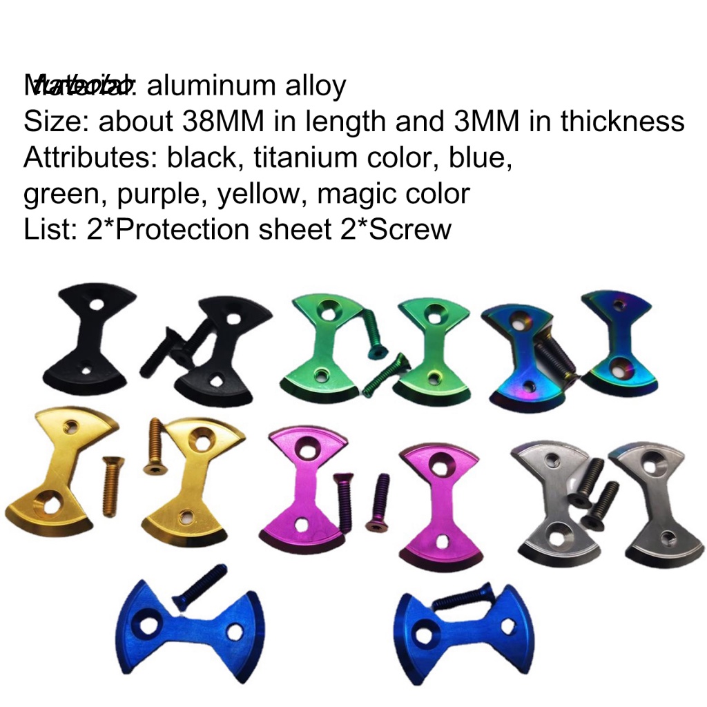 Set 2 Tấm Khóa Pê Đan Bằng Hợp Kim Titan Thay Thế Cho Xe Đạp Leo Núi