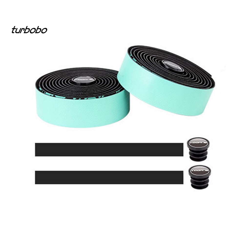 1 Bộ Băng Quấn Tay Lái Xe Đạp Giả Da Co Giãn Màu Gradient