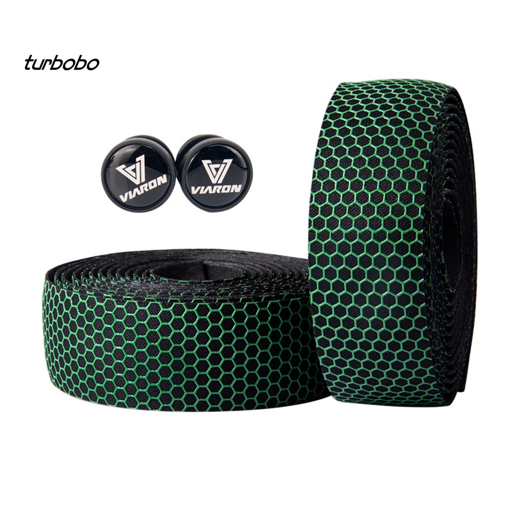 1 Cặp Băng Quấn Tay Lái Xe Đạp Bằng Polyurethane Tổ Ong Chống Trượt Thoáng Khí