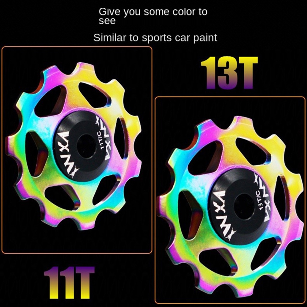 Ròng Rọc Hợp Kim Nhôm Chịu Lực Tốt 11T / 13T Siêu Nhẹ Chuyên Dụng Cho Xe Đạp Leo Núi