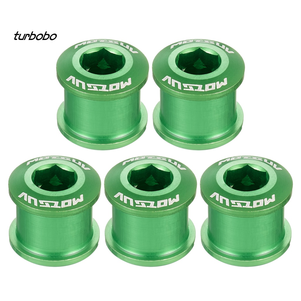 Set 5 Ốc Vít Bằng Hợp Kim Nhôm Chống Oxy Hóa Không Phai Màu Dành Cho Xe Đạp