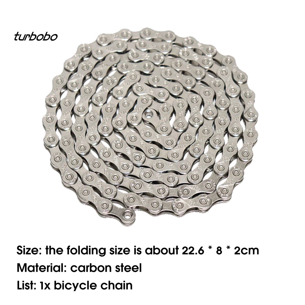 Turbobobo Dây Xích Xe Đạp 6 / 7 / 8 / 9 / 10 / 11 Bằng Thép Carbon Chịu Lực Tốt Tiết Kiệm Sức Mạnh