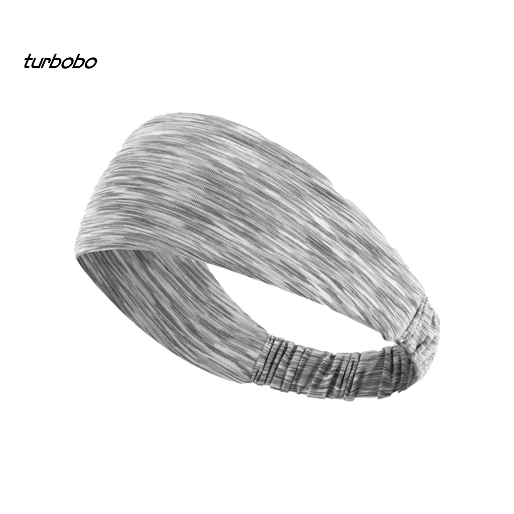 Băng Đô Cài Tóc Thể Thao Bằng Lụa Lạnh Mềm Co Giãn Thoáng Khí Thấm Hút Mồ Hôi Cho Nữ