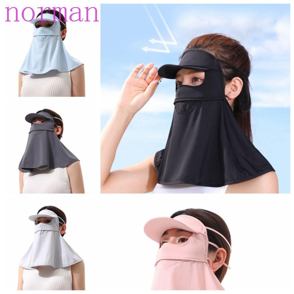 NORMAN Khẩu Trang Chống Nắng Chống Tia UV Bằng Lụa Lạnh Thoáng Khí Có Thể Điều Chỉnh