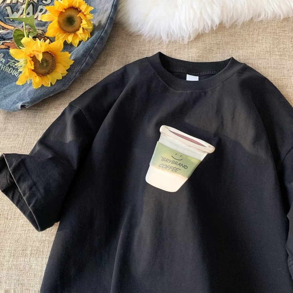 Áo Thun Tay Ngắn Dáng Rộng Phong Cách Nhật Bản Thời Trang Cho Nữ