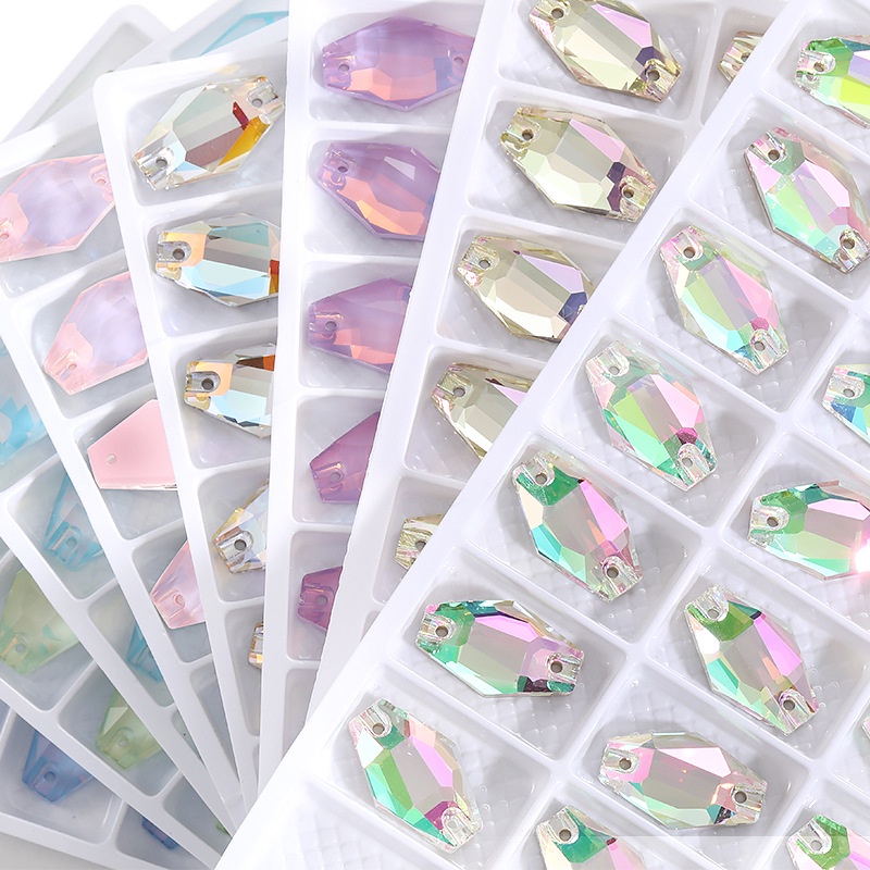 Nút Pha Lê Hình Lọ Hoa May Giày / Túi Xách Thiết Kế Tinh Tế Thiết Kế Mới