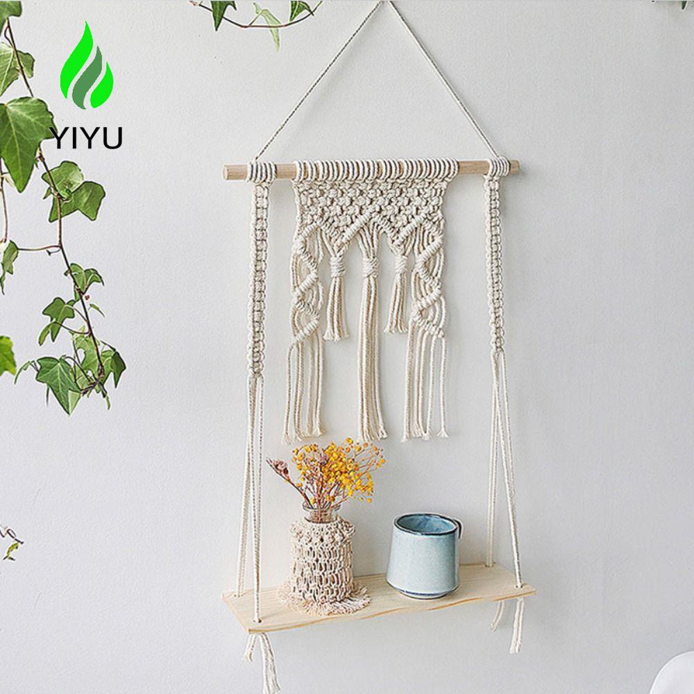 YIYU Thảm Treo Tường Bằng Dây Cotton Phong Cách Bohemian Độc Đáo Trang Trí Nhà Cửa / Phòng Trẻ Em