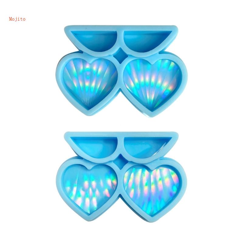 Khuôn Silicone Hình Trái Tim Làm Ống Hút Resin