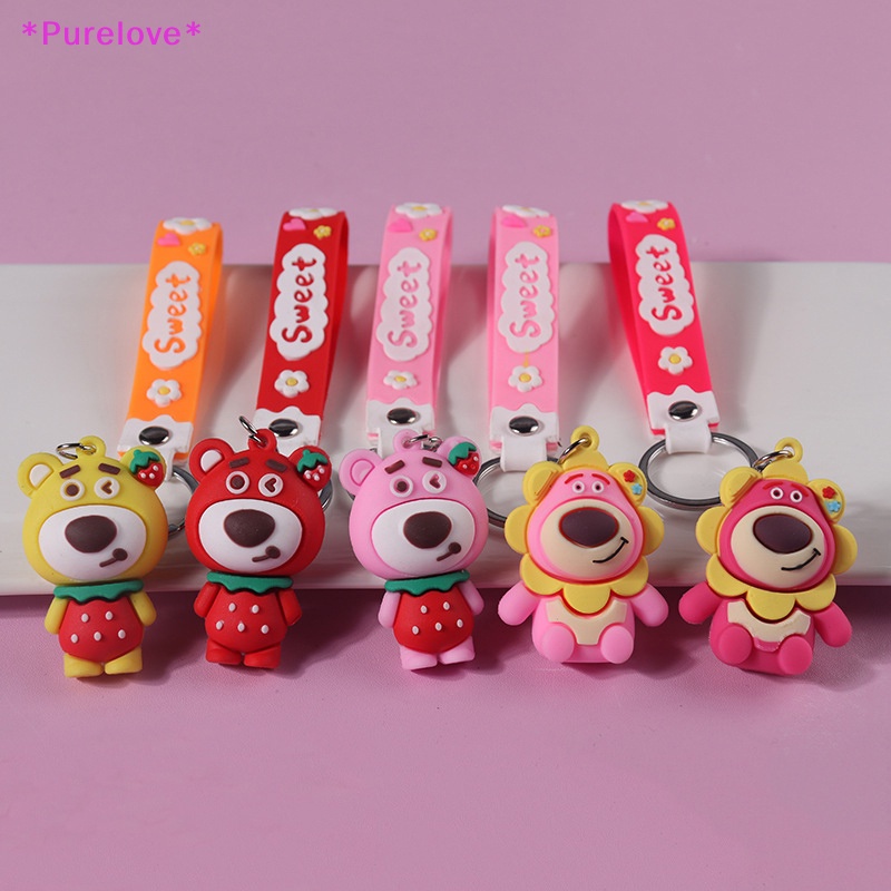 Móc Khóa Hình Gấu 3D Bằng PVC Mềm Dễ Thương Mới