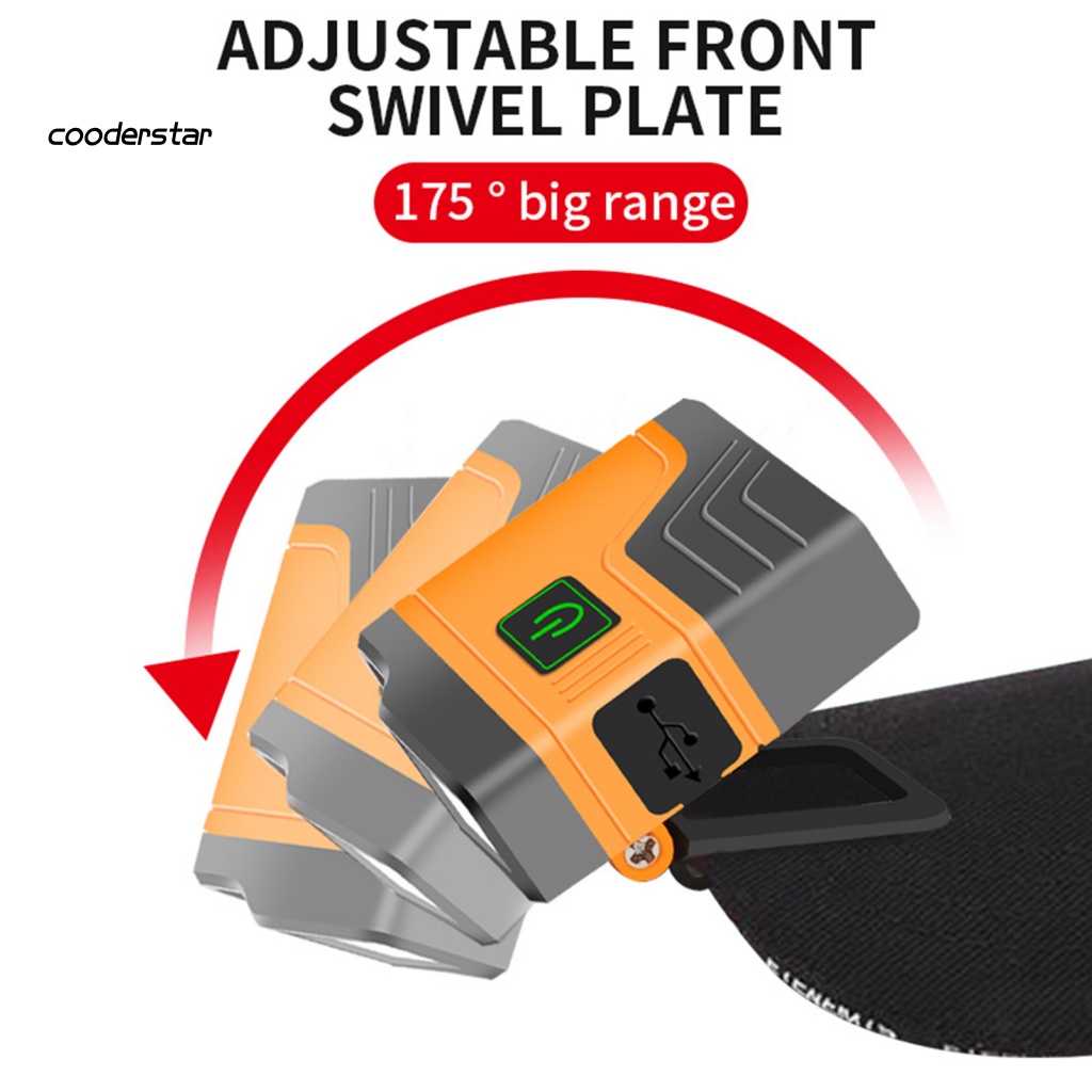 Đèn Kẹp Mũ Câu Cá Bằng Nhựa Gọn Nhẹ Chống Nước