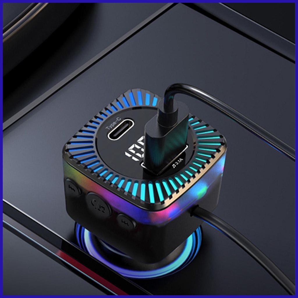 Củ Sạc Tích Hợp Máy Nghe Nhạc MP3 FM 15W Nhỏ Gọn Đa Năng Tiện Lợi Dành Cho Ô Tô