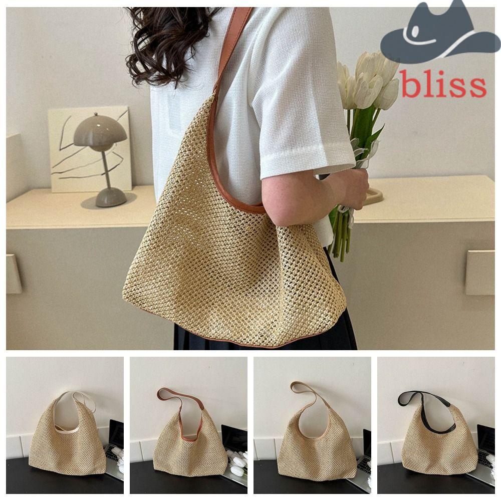 BLISS Túi Xách Đan Lát Phong Cách Bohemian Xinh Xắn Dành Cho Nữ