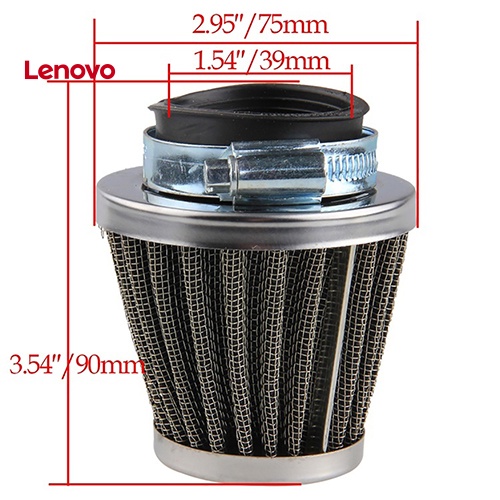 Phễu Lọc Khí Hình Oval Bằng Kim Loại Chuyên Dụng Cho Xe Mô Tô