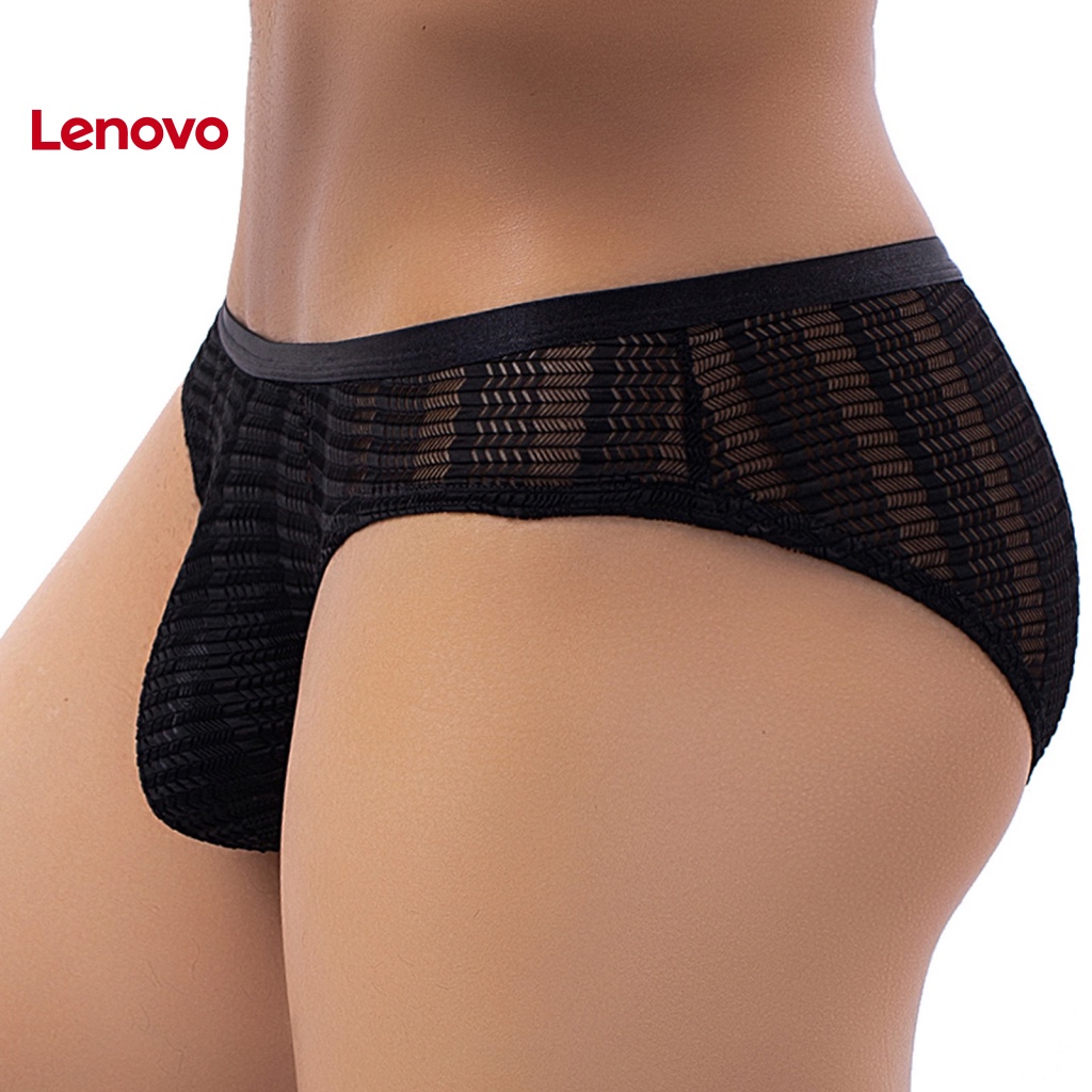 Quần Lót Chữ U Cạp Thấp Mềm Mại Thoáng Khí Màu Trơn Họa Tiết Hoa Hướng Dương Chống Nhìn Xuyên Thấu Cho Nam