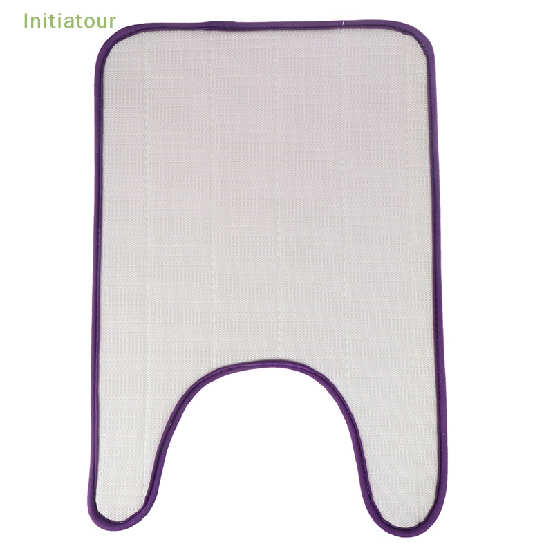 [InitiatourV] Thảm Xốp Lót Sàn Nhà Tắm / Toilet Hình Chữ U Bằng Lông Cừu San Hô Trang Trí Nhà Cửa