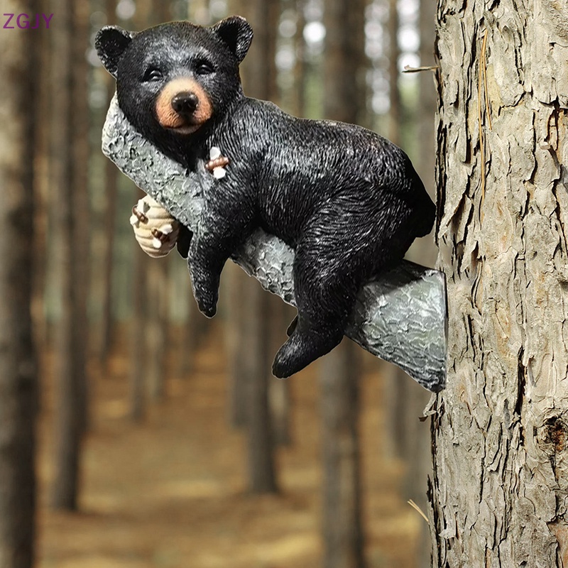 Mô Hình Gấu Bằng Nhựa Resin Dễ Thương Dùng Trang Trí Mới