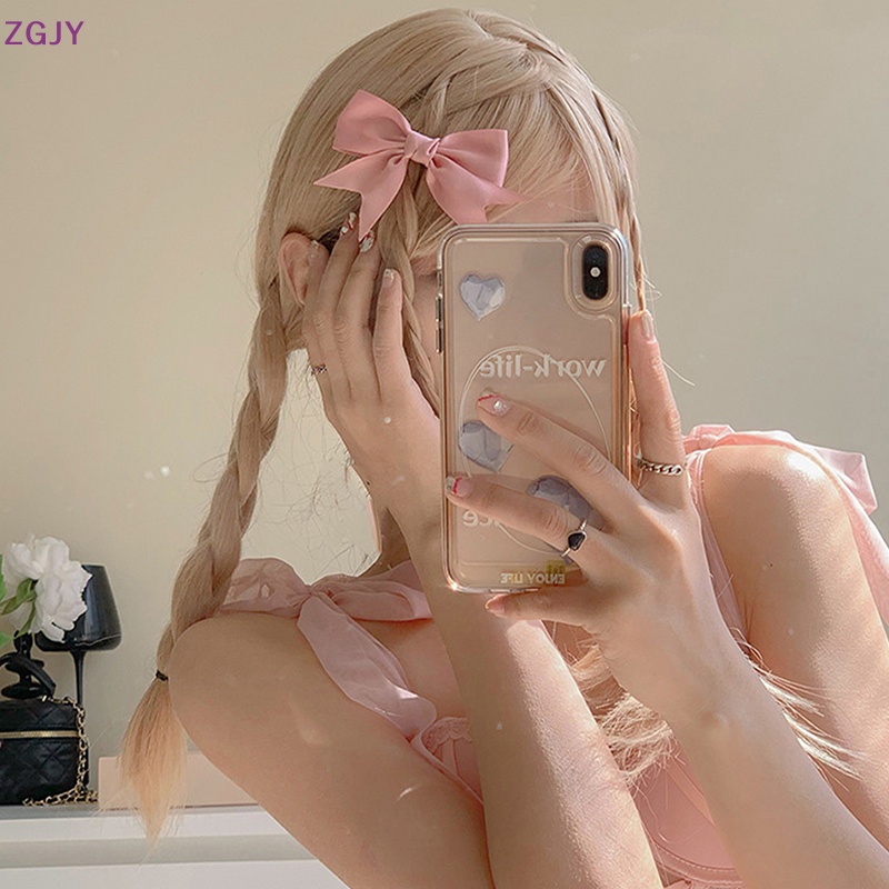 Set 2 Kẹp Tóc Nơ Sa Đuôi Ngựa Thời Trang Mùa Hè Cho Nữ Mới