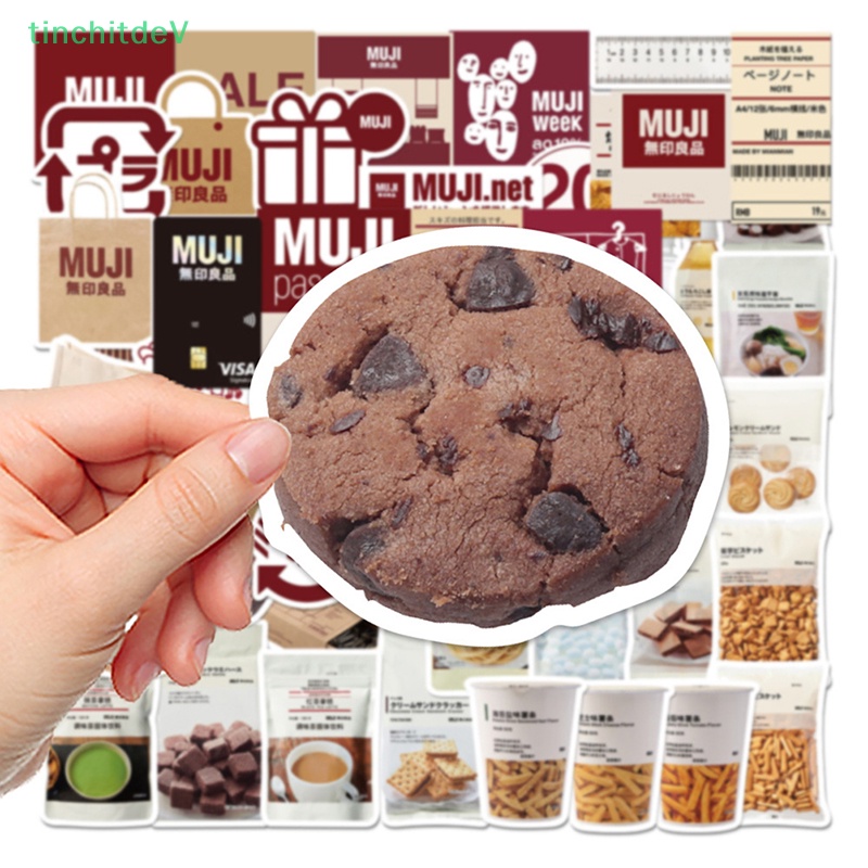 Set 58 Nhãn Dán Hành Lý Hình Gấu MUJIs Phong Cách Nhật Bản