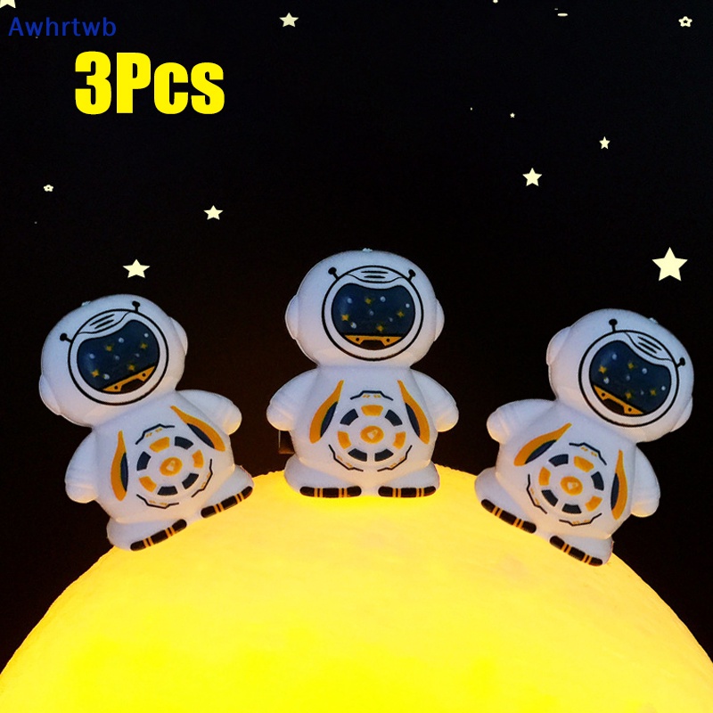 Set 3 Đồ Chơi Hình Phi Hành Gia Hoạt Hình Trang Trí Bàn Tiệc Sinh Nhật Cho Bé Mới