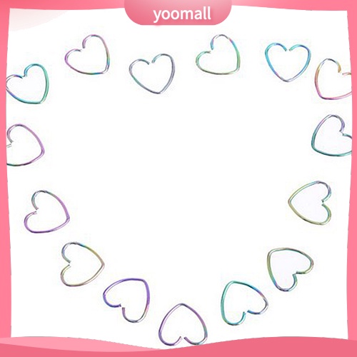 [YM] Set 10 Khuyên Mũi Hình Ngôi Sao / Trái Tim Phong Cách Punk