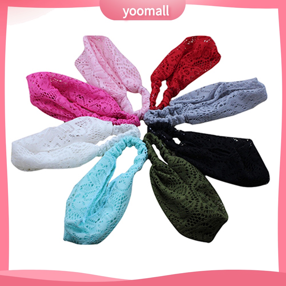 Băng Đô Ren Co Giãn Thời Trang Cho Bé Gái