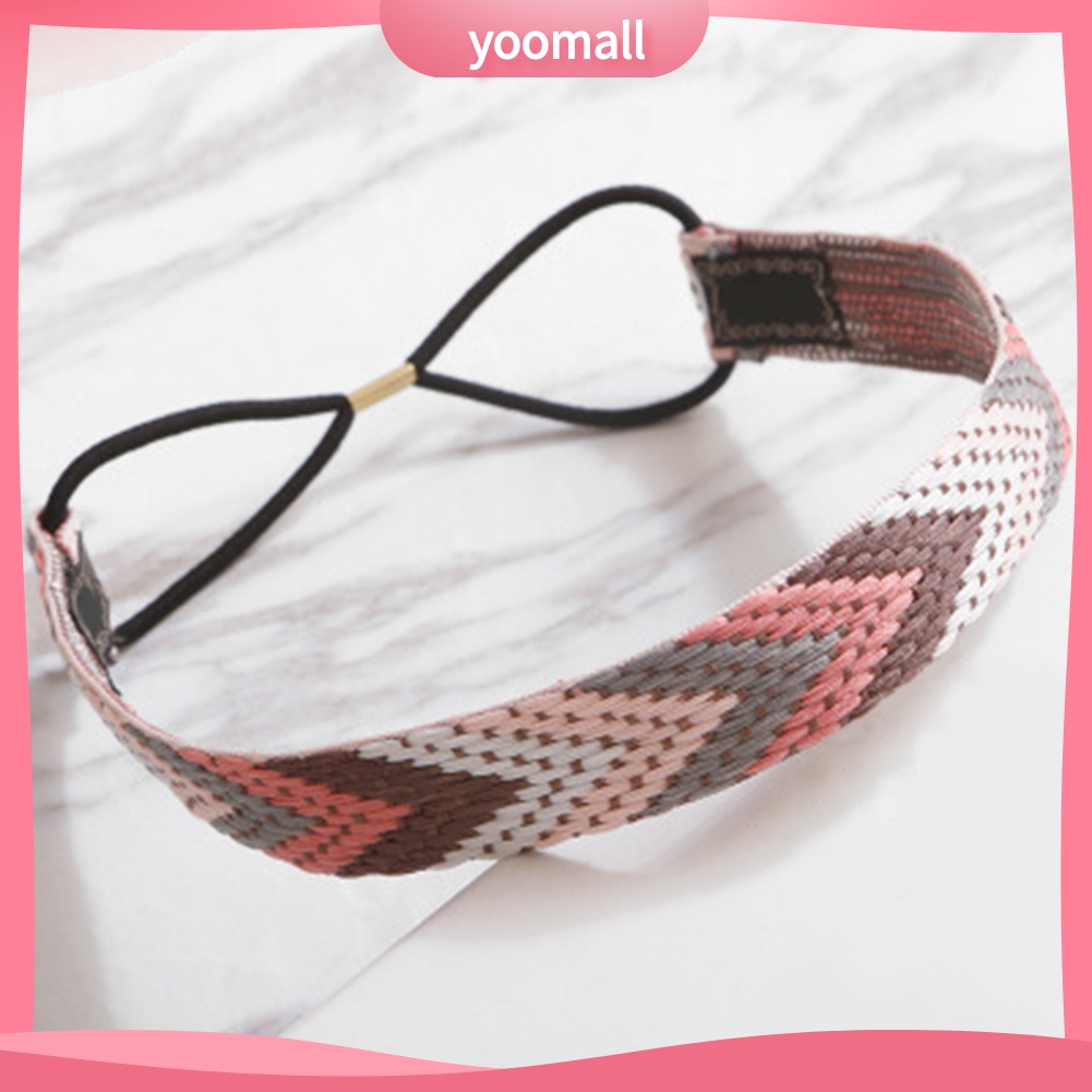 Băng Đô Bện Dây Co Giãn Phong Cách Boho Thời Trang Cho Nữ