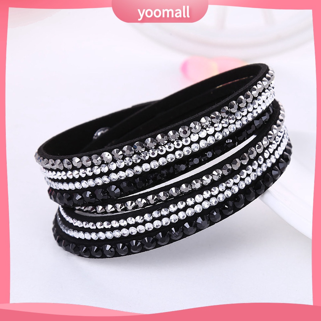 Vòng Tay Nhiều Lớp Đính Đá Phong Cách Bohemian Thời Trang Đi Biển Cho Nữ