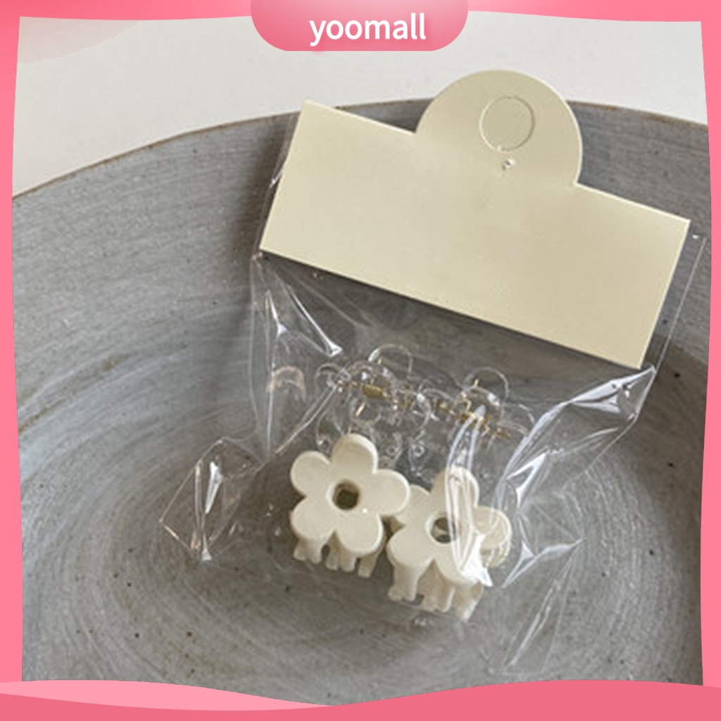 Bộ 4 Kẹp Tóc Hình Hoa Mini Xinh Xắn Cho Bé Gái