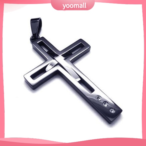 Vòng cổ Thép Titan Mặt Thánh Giá Thời Trang Cho Nam