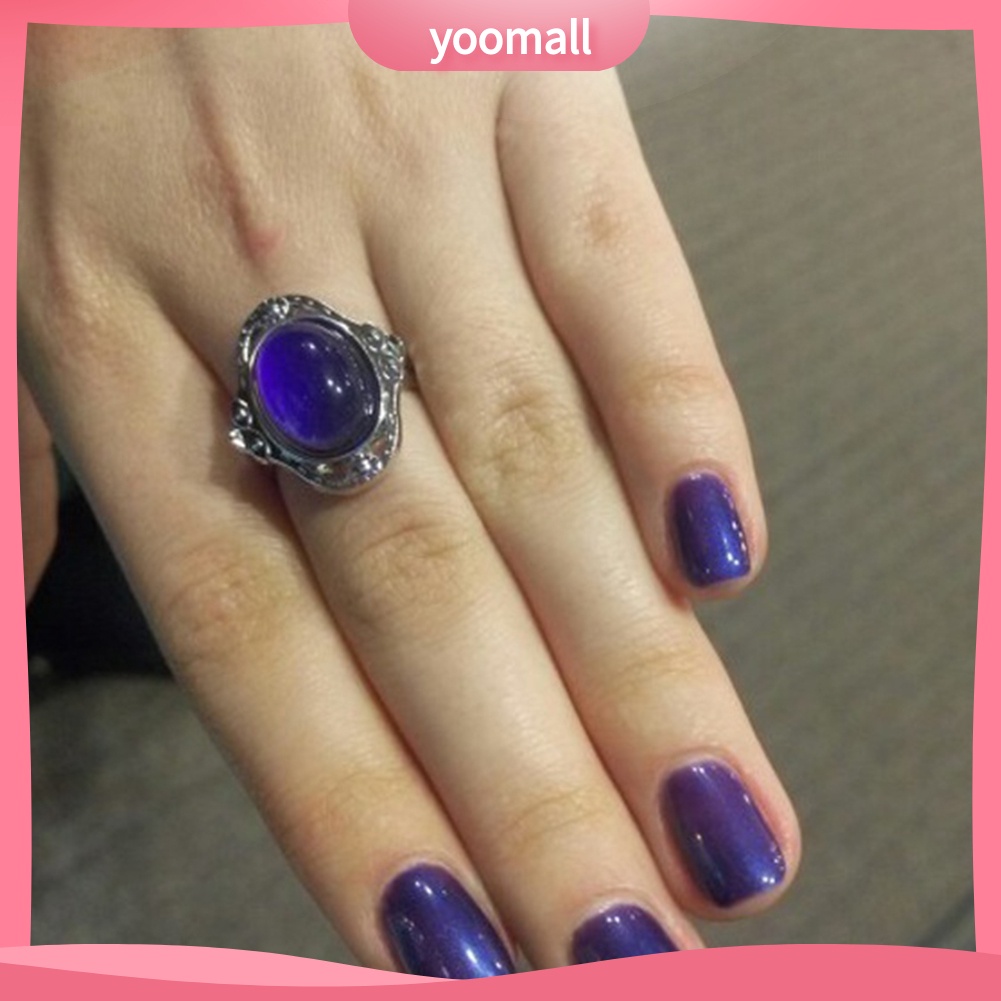 Nhẫn Đổi Màu Theo Tâm Trạng Cổ Điển Có Thể Điều Chỉnh Nhiệt Độ