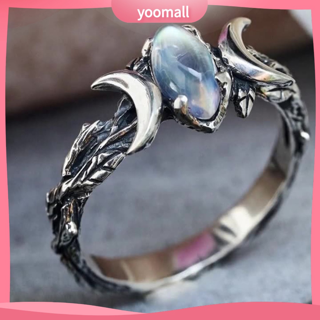 Nhẫn Đính Đá Phong Cách Bohemia Cổ Điển Dành Cho Nữ