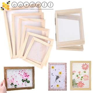 CORDELL Paper Making Screen Ancient Retro Wooden Art Crafts Handcraft Recycling Mould Screen Frame