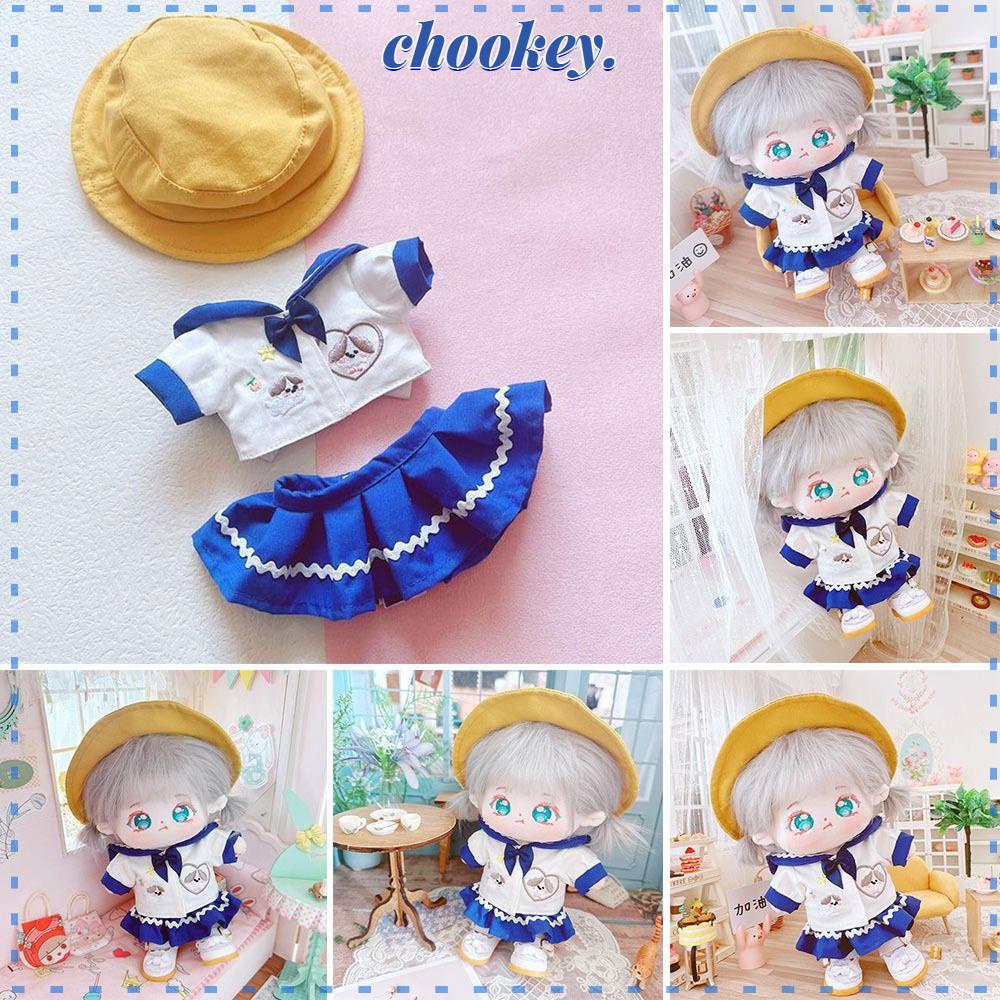 CHOOKEY 1 Bộ Quần Áo Cotton Dành Cho Búp Bê 20cm