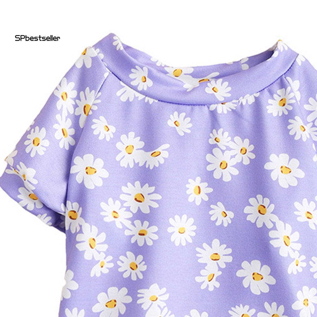 Áo Thun Tím In Họa Tiết Hoa Xinh Xắn Thời Trang Cho Thú Cưng
