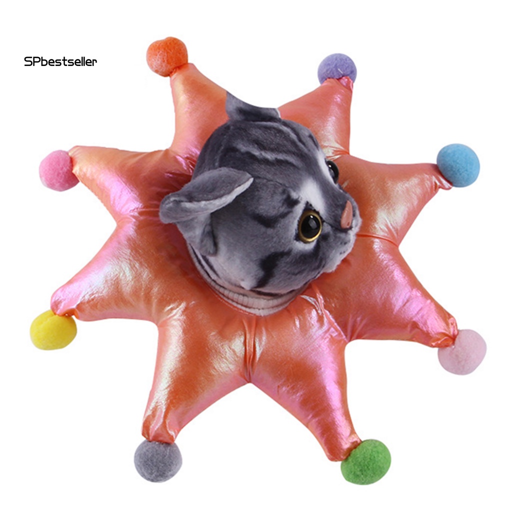 Vòng Cổ Tròn Gắn Vết Thương An Toàn Cho Mèo Cưng