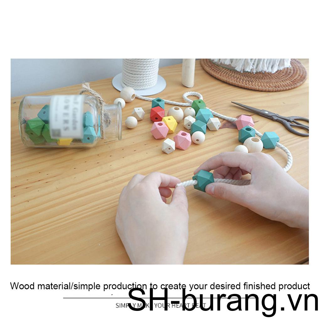 Set 20 Hạt Silicone Xỏ Lỗ Nhiều Màu Sắc Dùng Để Làm Trang Sức Thủ Công