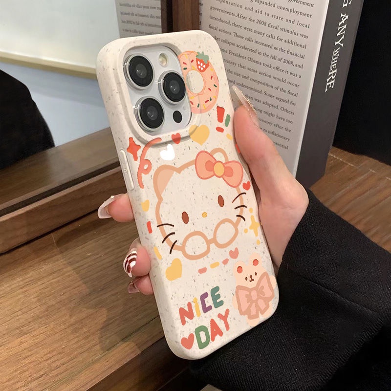 Ốp Điện Thoại Mềm Chống Sốc In Hình Gấu Hello Kitty Cho Iphone 12 Plus 11 7 max 14 Pro 813