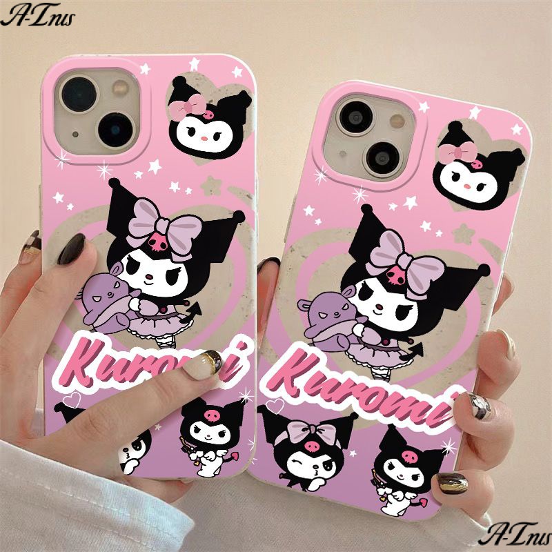 Ốp Điện Thoại Dẻo Họa Tiết Kuromi Dễ Thương Chống Sốc Cho Iphone12 14pro CGKR 8plus711 13