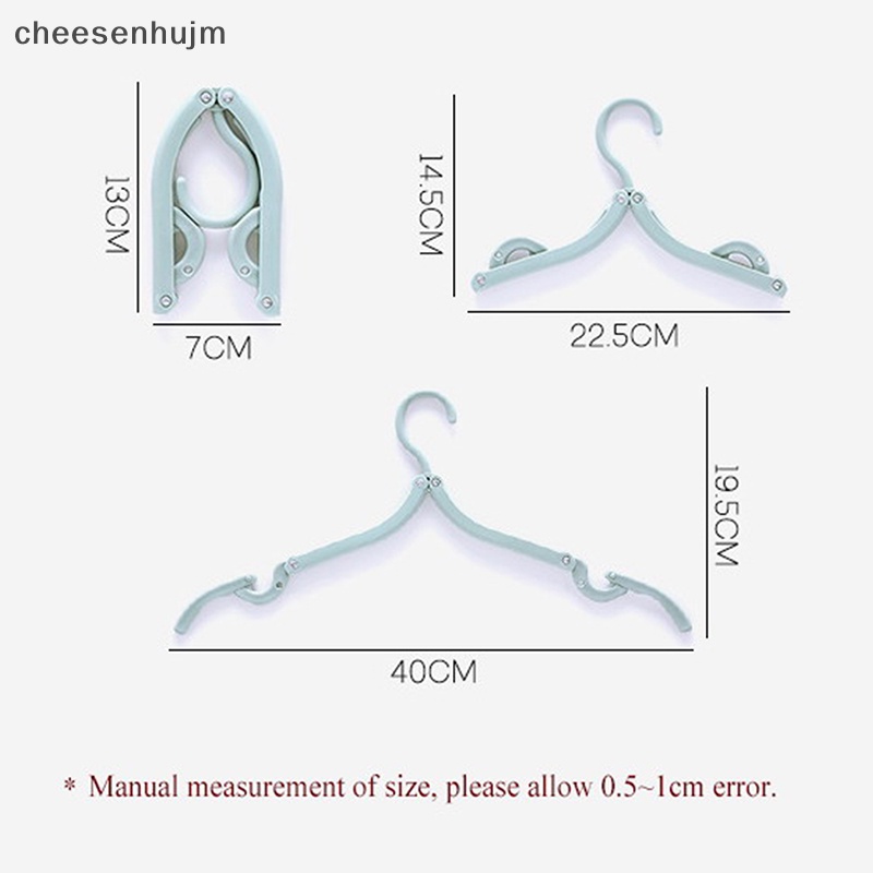Bộ 5 Móc Nhựa Treo Quần Áo Gấp Gọn Tiết Kiệm Không Gian Đa Năng