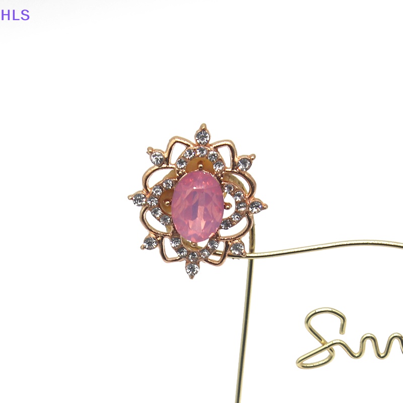 Khóa Cài Hình Oval Bằng Hợp Kim Đính Đá Opal Dùng Làm Trang Sức DIY