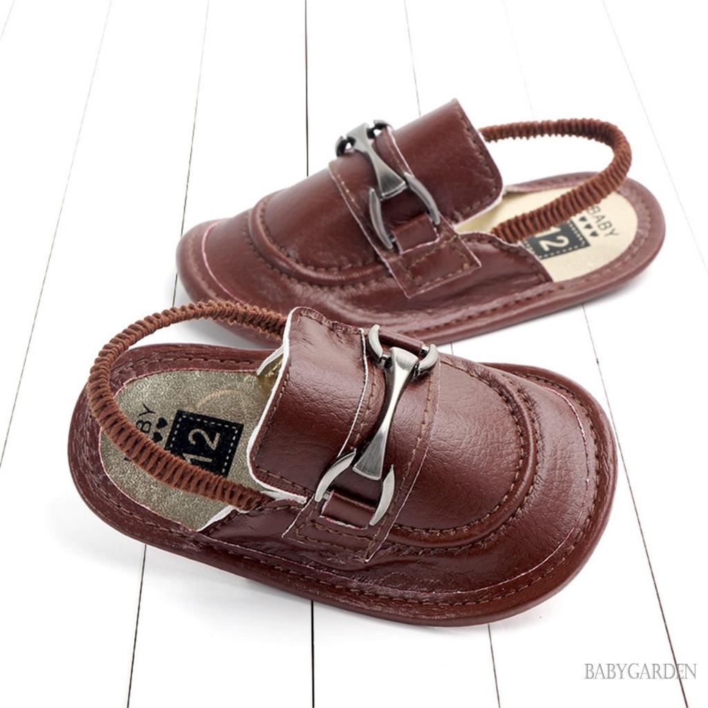 Xăng đan Da PU Đế Bằng Chống Trượt Linh Hoạt Thời Trang Mùa Hè Cho Bé Sơ Sinh