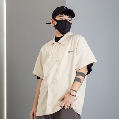 Áo Sơ Mi Tay Ngắn Phong Cách Đường Phố Mùa Hè Thời Trang Cao Cấp Cho Nam