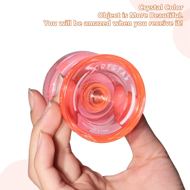 Magicyoyo k2 plus crystal responsive yoyo, yo-yo mục đích kép với vòng bi không phản hồi thay thế cho trung gian