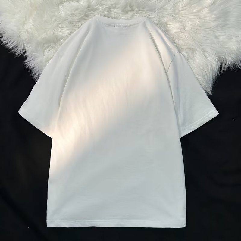 Áo Thun Tay Ngắn Cổ Tròn In Hình Thời Trang Mùa Hè Dành Cho Nam Và Nữ