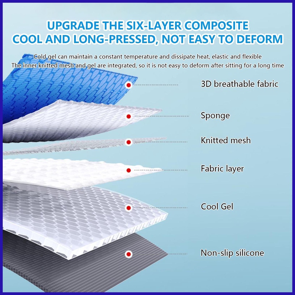 Vỏ Bọc Đệm Làm Mát Ghế Ngồi Xe Hơi Thoáng Khí