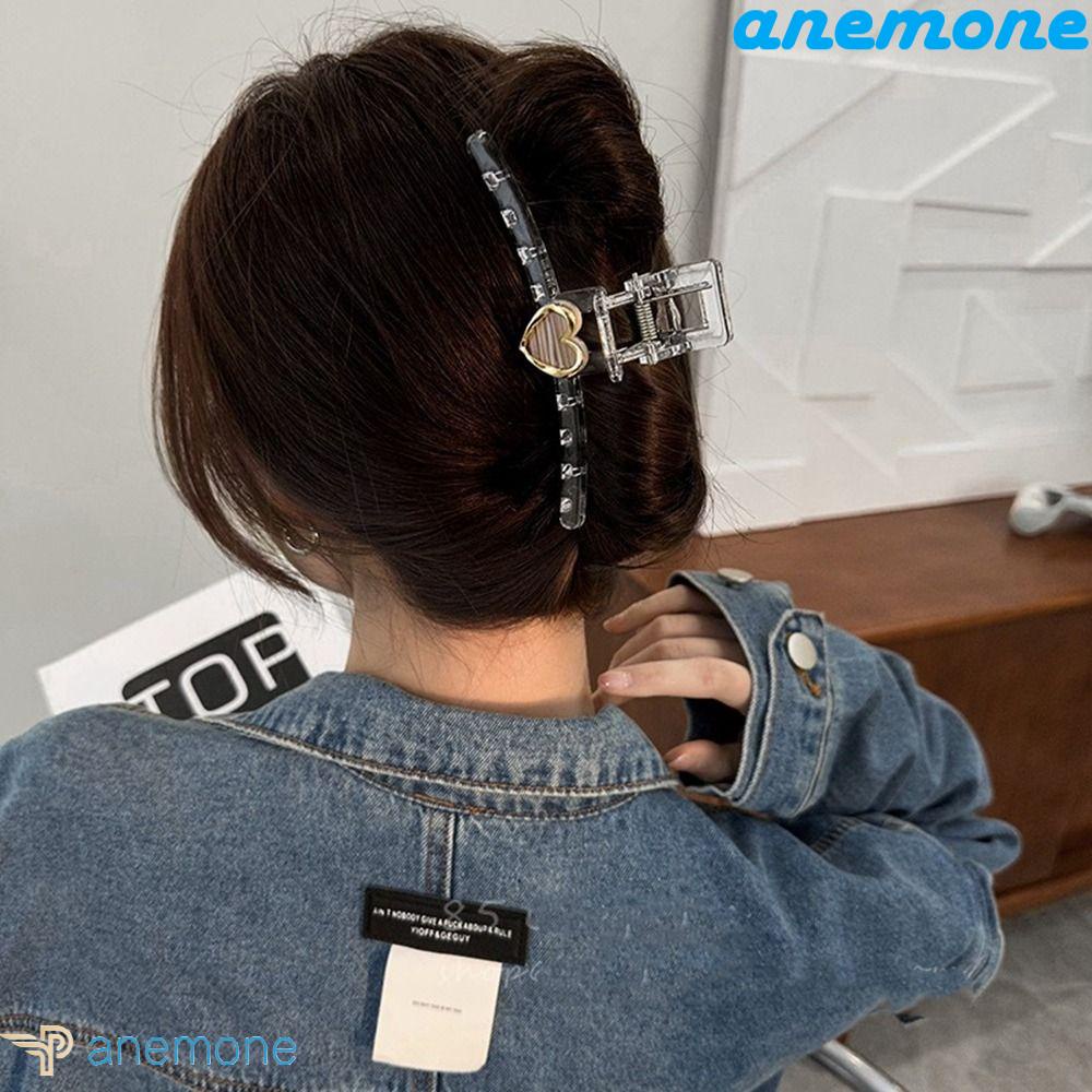 Kẹp Tóc Lớn Hình Trái Tim / Cá Mập / Hình Học Ngọt Ngào Sáng Tạo Cho Nữ