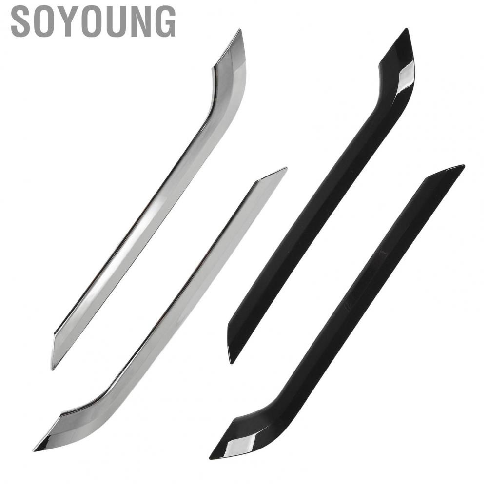 Soyoung Rear Fog Light Eyebrow Trim Cover  Decoration Lamp Stable and Firm Vogue Appearance for Model Y 2020-2023