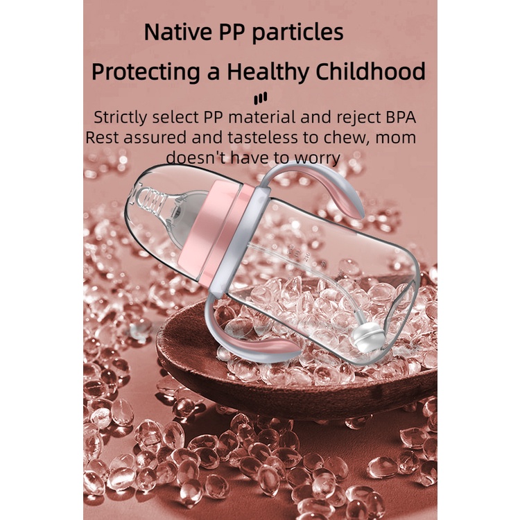 Bình Sữa Có Tay Cầm Chống Đầy Hơi Tiện Dụng Cho Bé Sơ Sinh